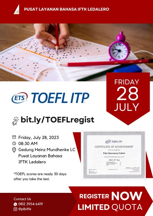 INFO TOEFL TERBARU JULI 2023