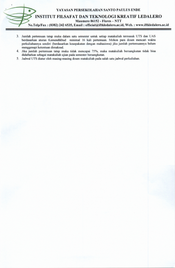 Kalender Akademik Semester Ganjil 2025 2026 IFTK Ledalero 003